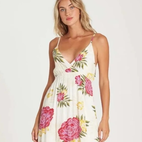 NEW BILLABONG Beachy Floral Like Minded MIDI Dress - Picture 4 of 9